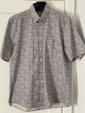 Short-Sleeve Button-Down Shirt - Multicolor Floral